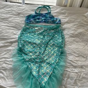 Beautiful 3pcs set mermaid swim suit